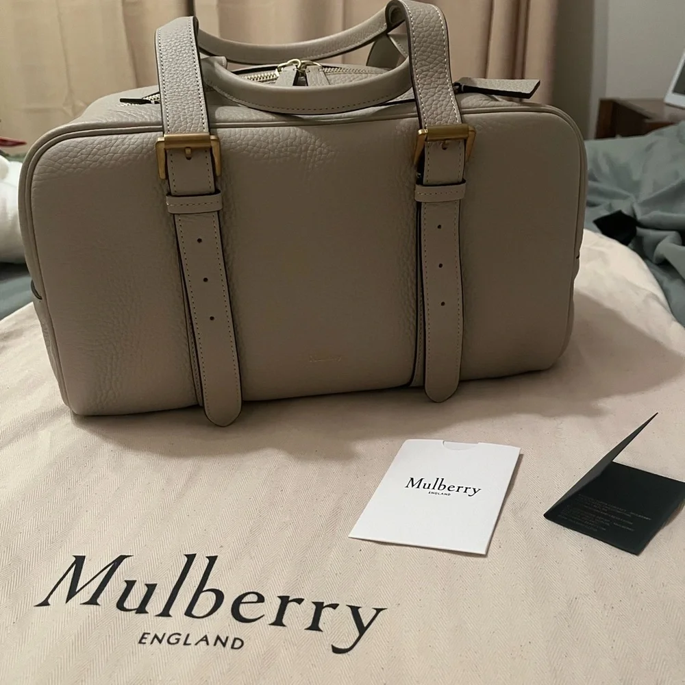 Mulberry Boston Bag Chalk - Picture 2 of 9